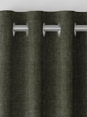 Green Plush Chenille Made to Measure Curtains - Image 7 of 9