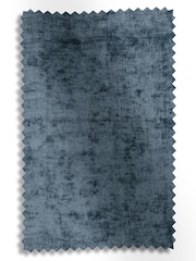 Navy Blue Plush Chenille Made to Measure Curtains - Image 8 of 9