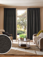 Chocolate Brown Boucle Made to Measure Curtains - Image 1 of 9