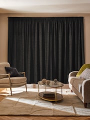 Chocolate Brown Boucle Made to Measure Curtains - Image 2 of 9