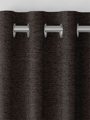 Chocolate Brown Boucle Made to Measure Curtains - Image 7 of 9