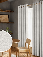 Grey Boucle Made to Measure Curtains - Image 1 of 9