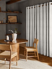 Grey Boucle Made to Measure Curtains - Image 2 of 9