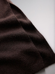 The Set Wool Blend Skirt Co-Ord Set Chocolate Plum/Red - Image 4 of 5