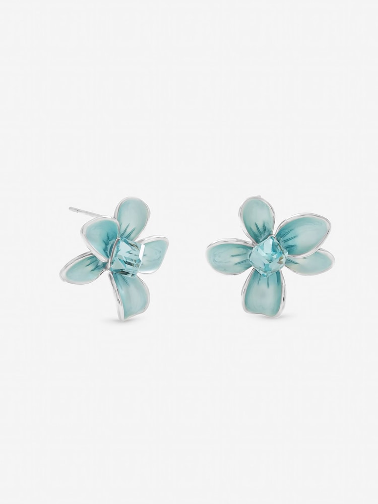 Jon Richard Blue Flower Earrings - Image 1 of 3 Jon Richard Blue Flower Earrings - Image 1 of 3