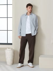 Brun - N. Premium bløde joggingbukser med Tencel-blanding - Billede 1 af 10