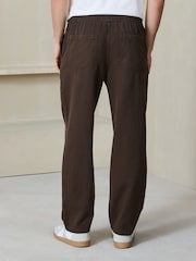 Brun - N. Premium bløde joggingbukser med Tencel-blanding - Billede 4 af 10