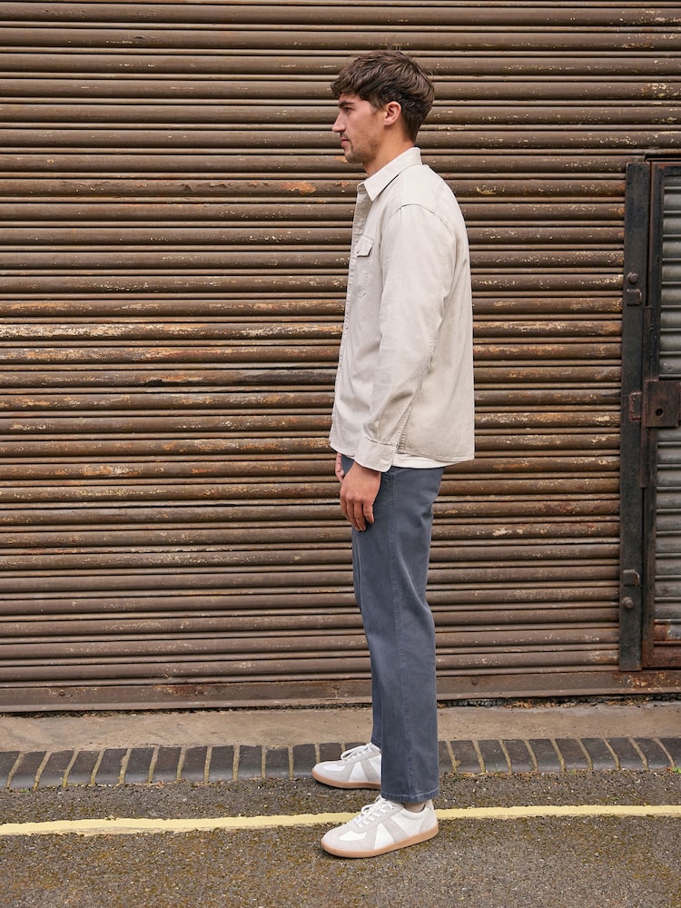 Көк - Textured Stretch Chinos - 10суретінің 2 суреті