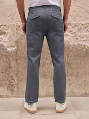Көк - Textured Stretch Chinos - 10суретінің 4 суреті