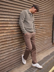 Тот қоңыр - Textured Stretch Chinos - 9суретінің 1 суреті