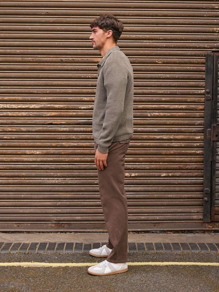 Тот қоңыр - Textured Stretch Chinos - 9суретінің 2 суреті
