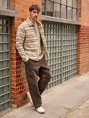Brown Baggy Fit Cargo Trousers - Image 1 of 11