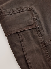 Brown Baggy Fit Cargo Trousers - Image 10 of 11
