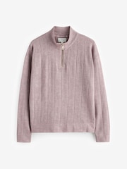 B by Ted Baker Viscose Blend B Knit Quarter Zip Jumper - Image 6 de 6