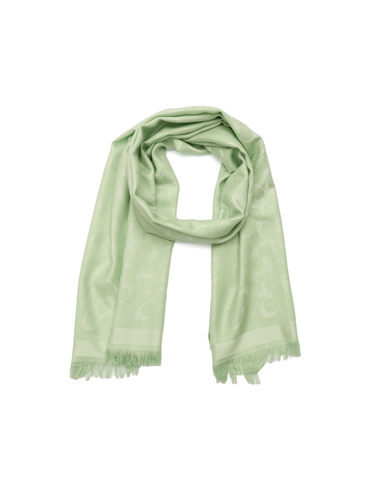 COACH Green Bias Signature C Oblong Scarf - Image 2 of 4