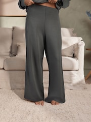 B by Ted Baker Viscose Lounge Wide Leg Trousers with Piping Detail - Image 2 of 4