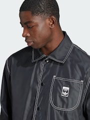 adidas Originals Black Wabash Regular Coach Jacket - Image 3 of 5
