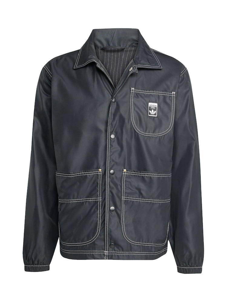 adidas Originals Black Wabash Regular Coach Jacket - Image 5 of 5 adidas Originals Black Wabash Regular Coach Jacket - Image 5 of 5