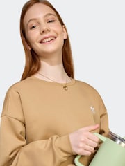 adidas Originals Brown Boyfriend Crew Sweatshirt - Image 5 of 6