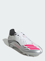 adidas White F50 Messi Club Firm/Multi-Ground Boots - Image 1 of 4