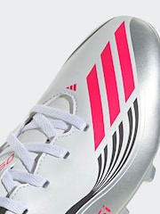 adidas White F50 Messi Club Firm/Multi-Ground Boots - Image 3 of 4