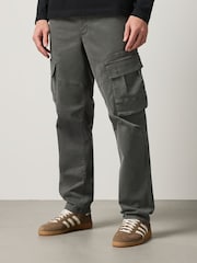 Verde - Pantaloni cargo elastici utilitari - Imaginea 1 din 5