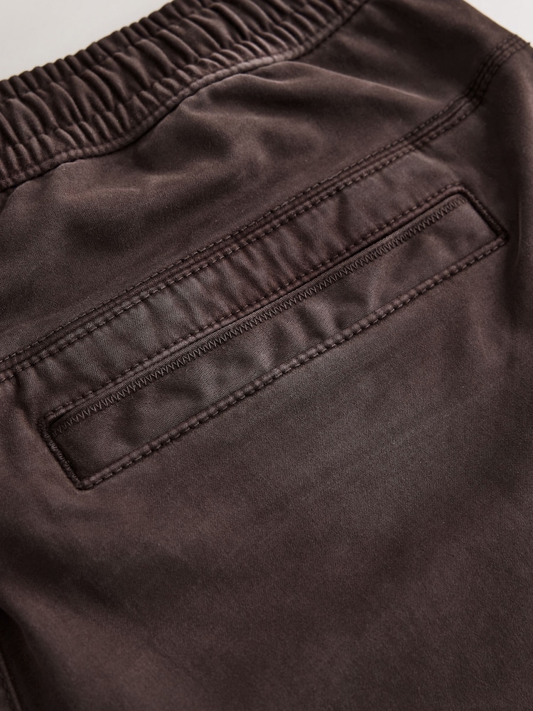 Dark Purple Relaxed Fit Stretch Utility Cargo Trousers - Image 10 of 10