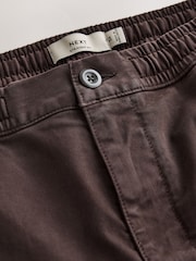 Dark Purple Relaxed Fit Stretch Utility Cargo Trousers - Image 8 of 10