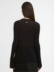 Barbour International Black Ozara Knitted Jumper - Image 3 of 7