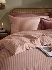 Yard Maple Marlow Dual Tone Stripe Duvet Cover and Pillowcase Set - Image 2 of 4