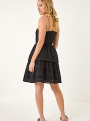 Roman Black Tiered Broderie Dress - Image 3 of 5