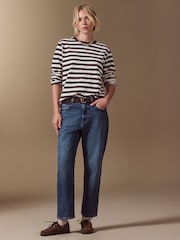 Dark Blue Authentic High Rise City Straight Leg Jeans - Image 1 of 6