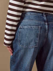 Dark Blue Authentic High Rise City Straight Leg Jeans - Image 5 of 6