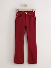 Red Mid Rise Stretch Bootcut Jeans - Image 1 of 3