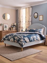 Laura Ashley Seaspray Blue Ullswater Stripe Bytham Bed - Image 1 of 6