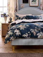 Laura Ashley Seaspray Blue Ullswater Stripe Bytham Bed - Image 2 of 6