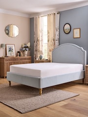 Laura Ashley Seaspray Blue Ullswater Stripe Bytham Bed - Image 3 of 6