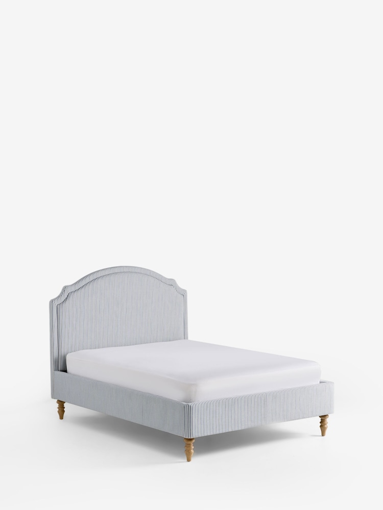 Laura Ashley Seaspray Blue Ullswater Stripe Bytham Bed - Image 6 of 6