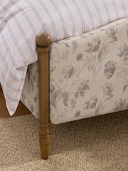Laura Ashley Mauve Purple Gosford Weave Harlaston Bed Frame - Image 4 of 5