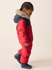 Red Waterproof Padded Snowsuit (3mths-7yrs) - Image 2 of 5