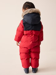 Red Waterproof Padded Snowsuit (3mths-7yrs) - Image 3 of 5