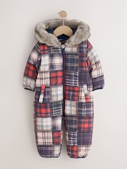 Check Padded Snowsuit (3mths-7yrs) - Image 1 of 4