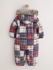 Check Padded Snowsuit (3mths-7yrs) - Image 2 of 4