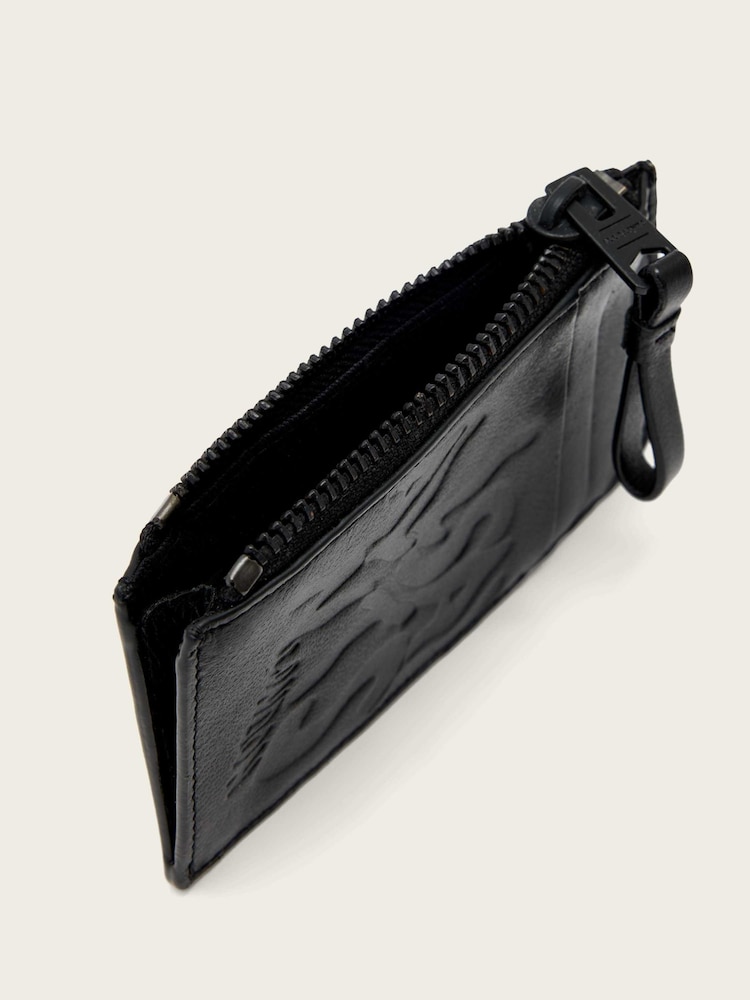 AllSaints Black Isamu Orlando Wallet - Image 2 of 5