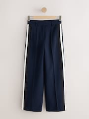 Navy Side Stripe Tailored Wide Leg Trousers - Image 5 of 7