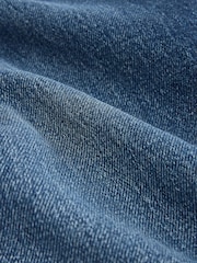 Dark Blue Barrel Leg Jeans - Image 6 of 7