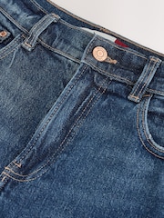 Dark Blue Barrel Leg Jeans - Image 7 of 7