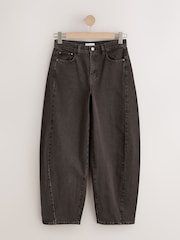 Chocolate Brown N.Premium Twisted Seam Barrel Leg Jeans - Image 7 of 9
