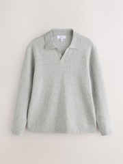 Grey N. Premium Ultrasoft Knitted Trophy Neck Jumper with Wool - Image 6 of 8