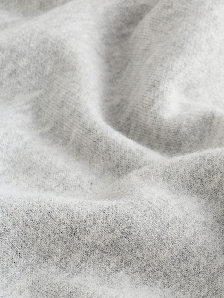 Grey N. Premium Ultrasoft Knitted Trophy Neck Jumper with Wool - Image 8 of 8 Grey N. Premium Ultrasoft Knitted Trophy Neck Jumper with Wool - Image 8 of 8